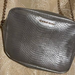 Victoria’s Secret Gold Chain Y2K Silver Snakeskin Purse
